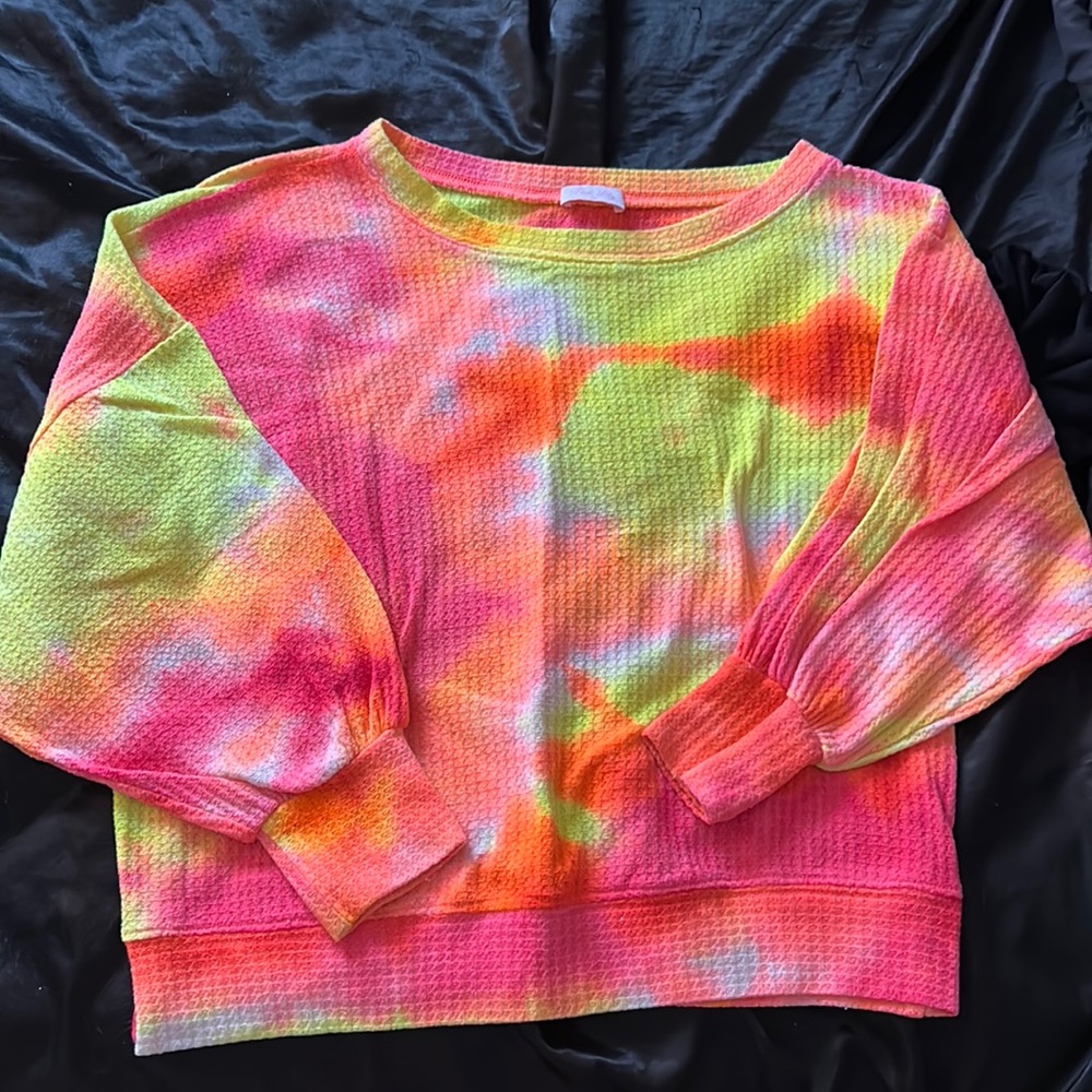 Pink Lily tie-dye sweater